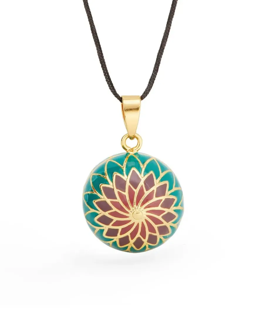 Cache Cœur Bolas De Grossesse | Bolas De Grossesse-Bola de grossesse - Magnolia - Email multicolor - Doré Or 18 carats