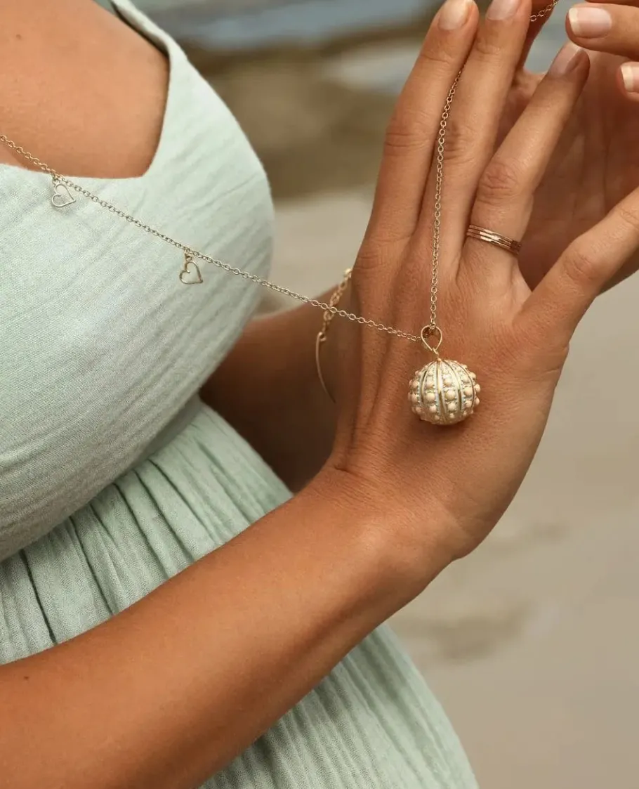 Cache Cœur Bolas De Grossesse | Bolas De Grossesse-Chaine Dorée à l'or fin pour bola grossesse