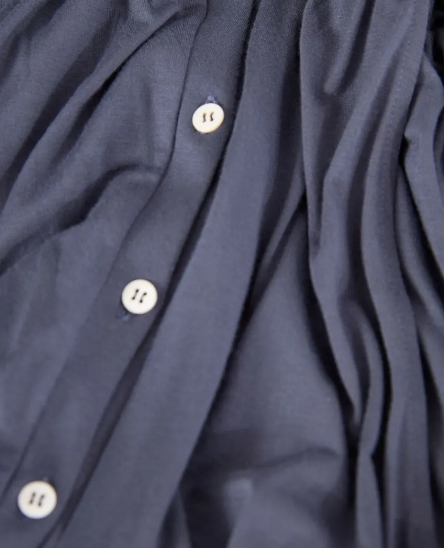 Cache Cœur Homewear | Nuisettes Grossesse-Chemise de nuit de maternité et d’allaitement Louna bleu nuit