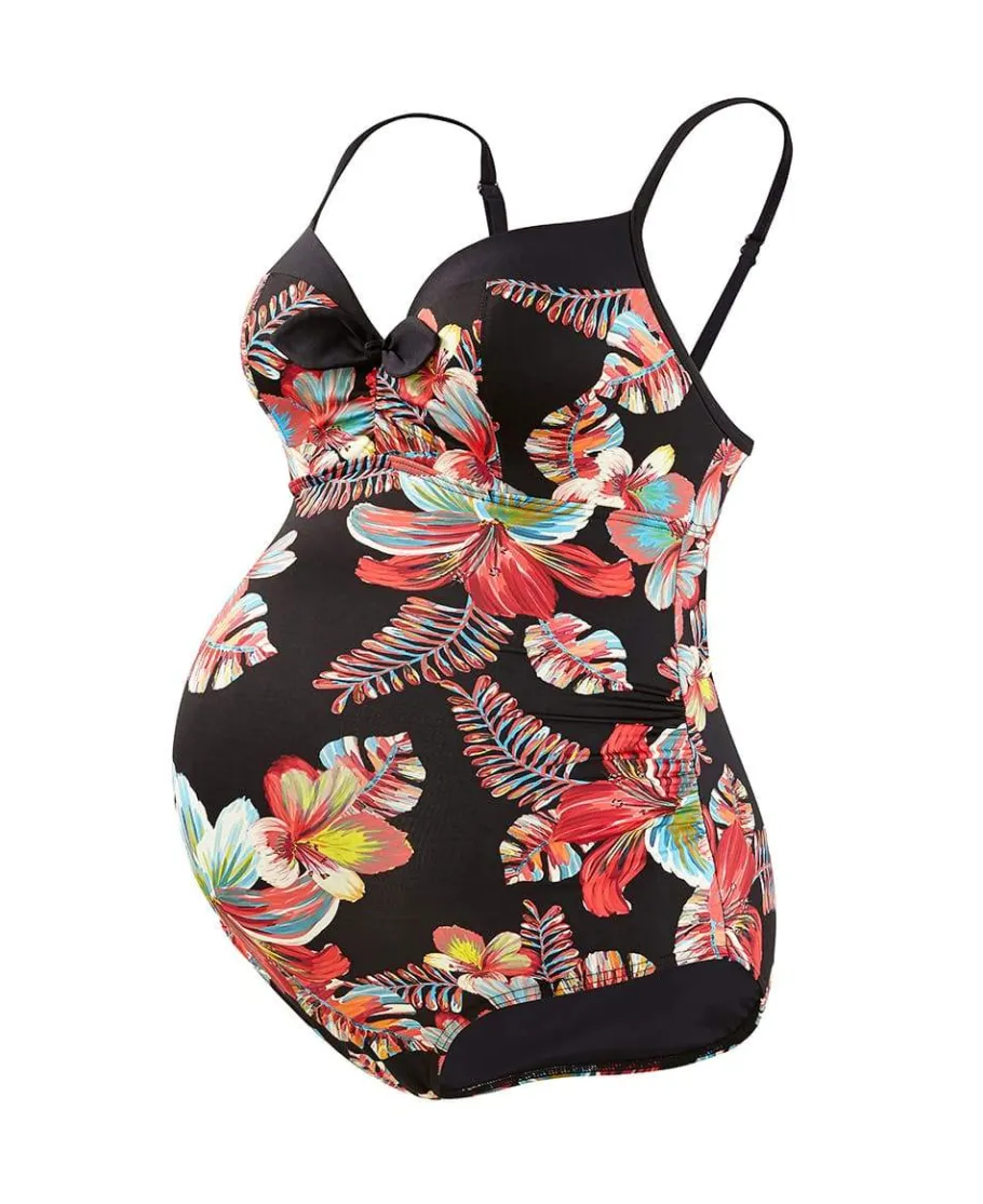 Cache Cœur Maillots De Bain De Grossesse | Maillots De Bain Allaitement-Maillot de bain de grossesse avec armatures Vahine multicolor