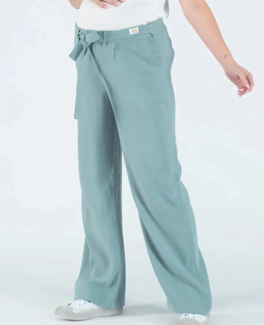 Cache Cœur Pantalons, Jupes & Shorts | Jeans-Pantalon large de grossesse Betty sauge