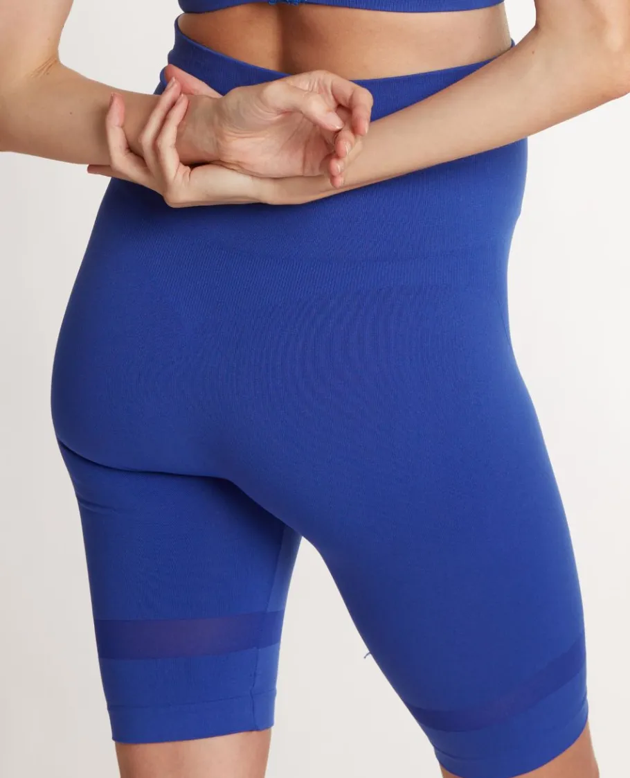 Cache Cœur Sportswear De Maternité | Collants Et Leggings De Grossesse-Panty de sport et de grossesse Woma bleu électrique
