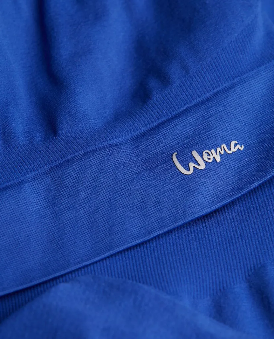 Cache Cœur Sportswear De Maternité | Collants Et Leggings De Grossesse-Panty de sport et de grossesse Woma bleu électrique