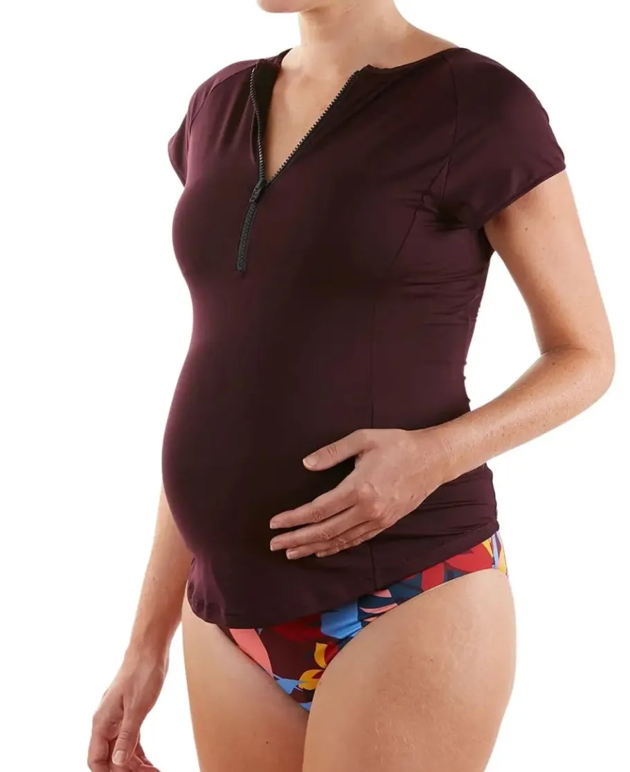 Cache Cœur Maillots De Bain De Grossesse | Maillots De Bain Allaitement-Tankini de grossesse réversible Malibu multicolor